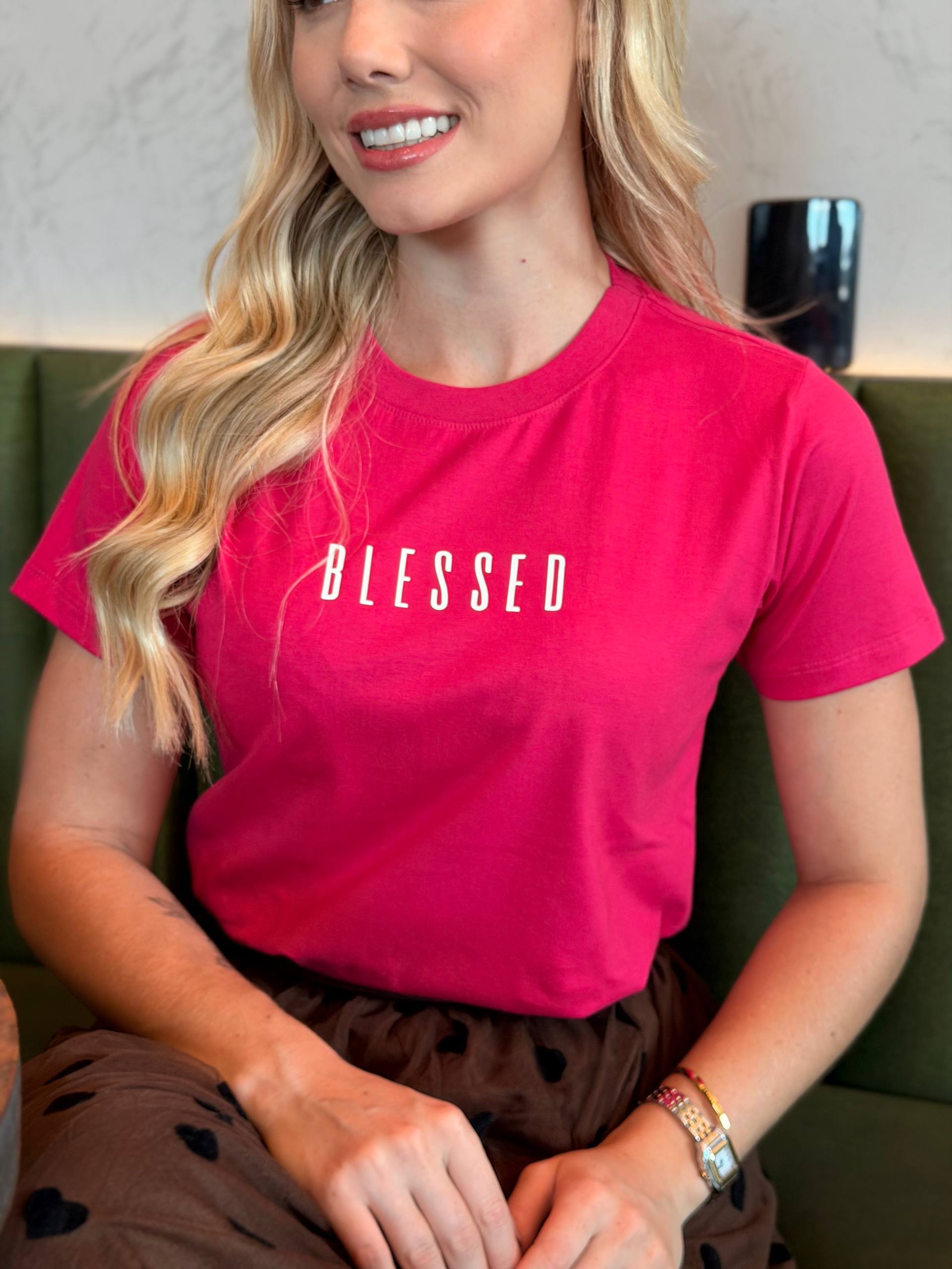 T shirts - Pink Blessed